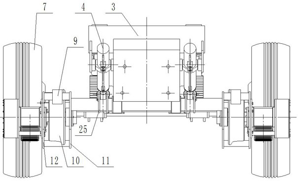 Driving guide mechanism of rail-road car