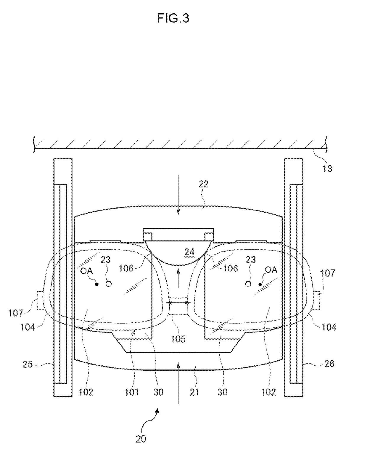 Lens characteristic evaluation device and method of operating lens characteristic evaluation device