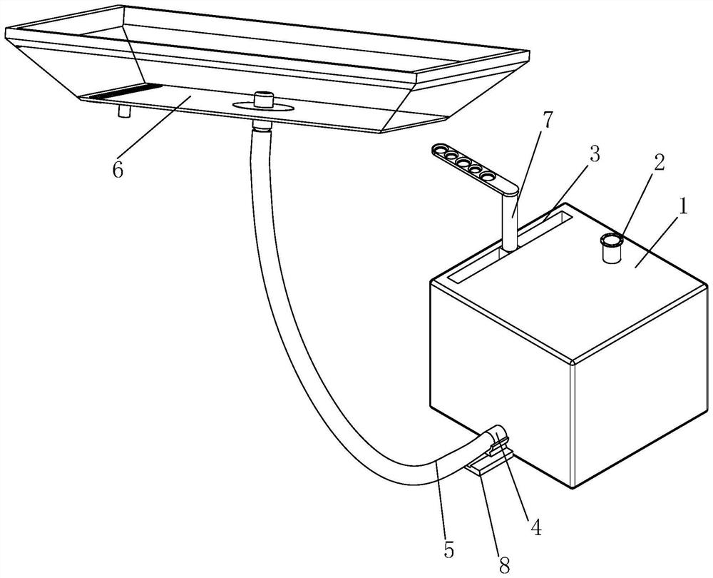 Cleaning mechanism of new energy automobile transmission maintenance device