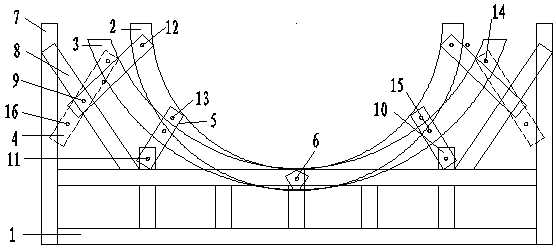 A steel cage fixed mold