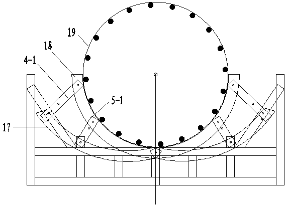 A steel cage fixed mold