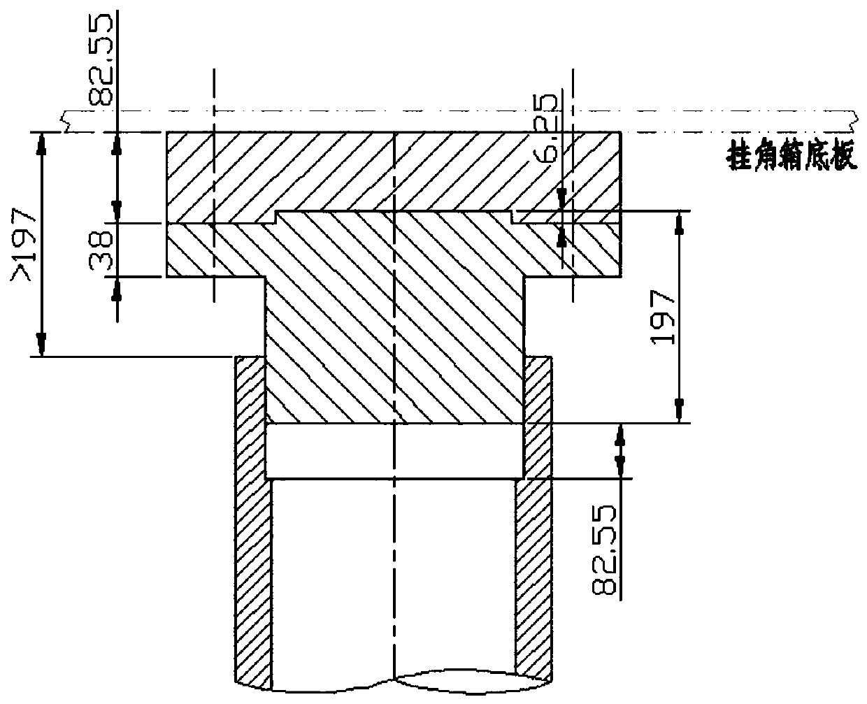 Ship telescopic propeller mounting process