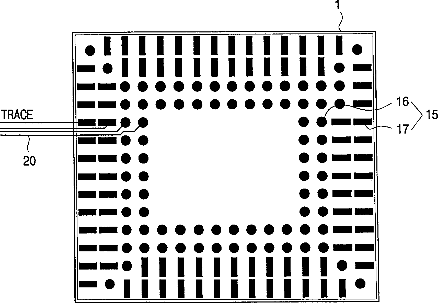 Printed circuit board with improved pad structure