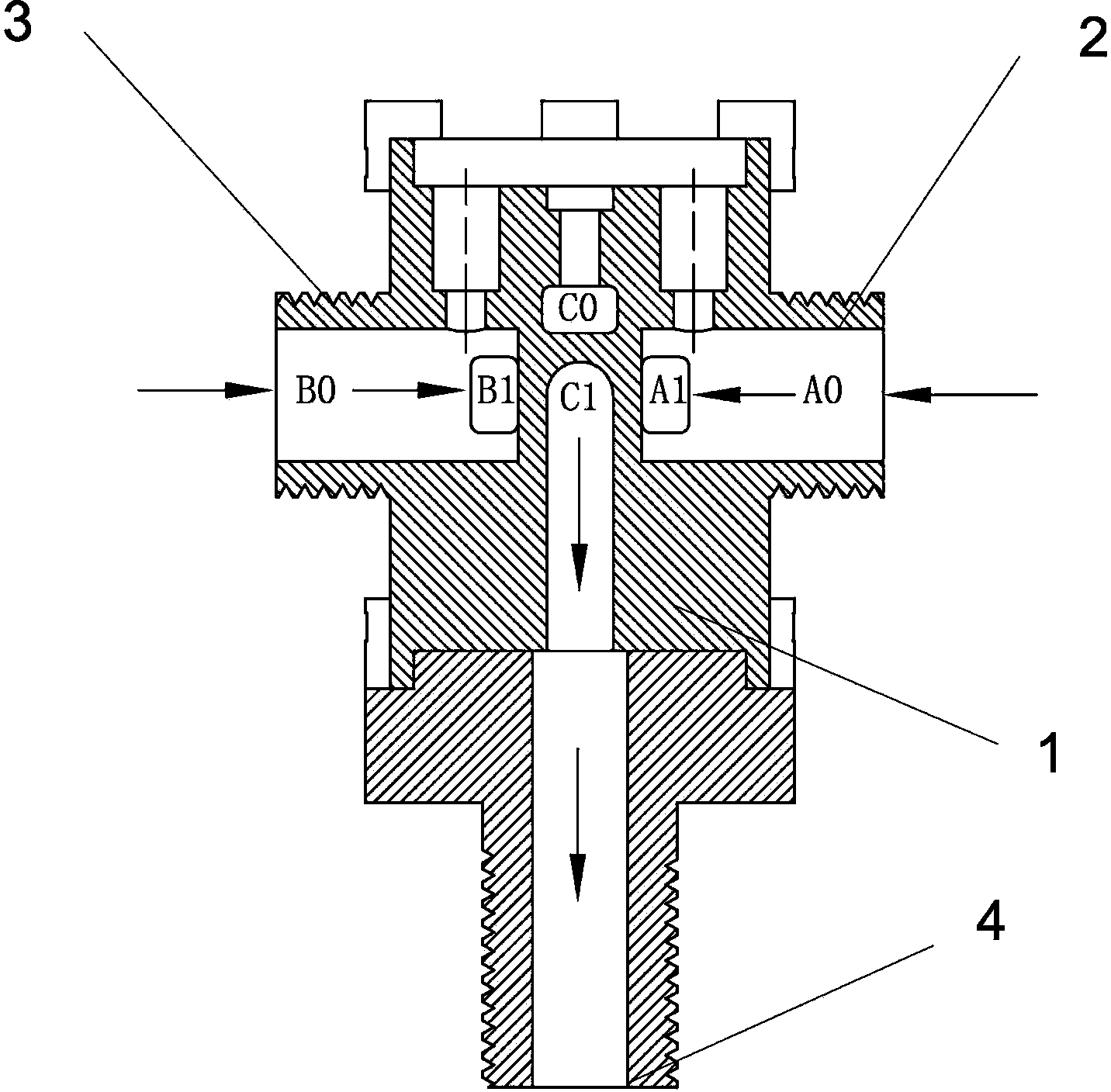 Valve core structure of water heater