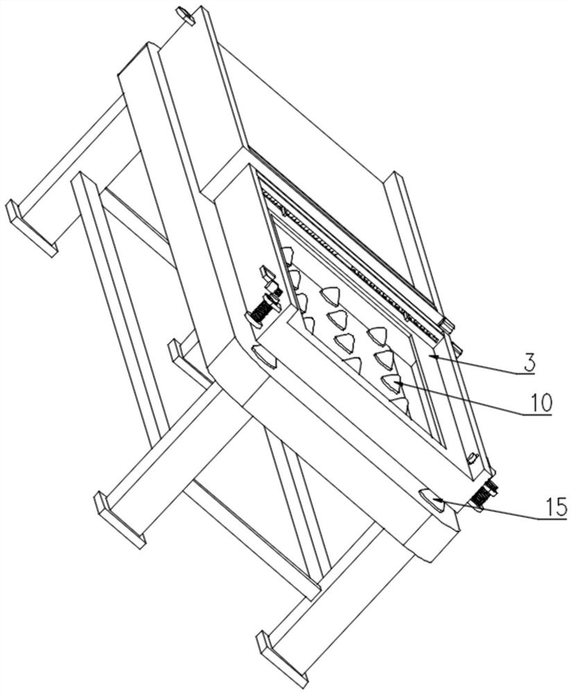 A glue device for processing small bamboo and wood furniture that can fit accurately