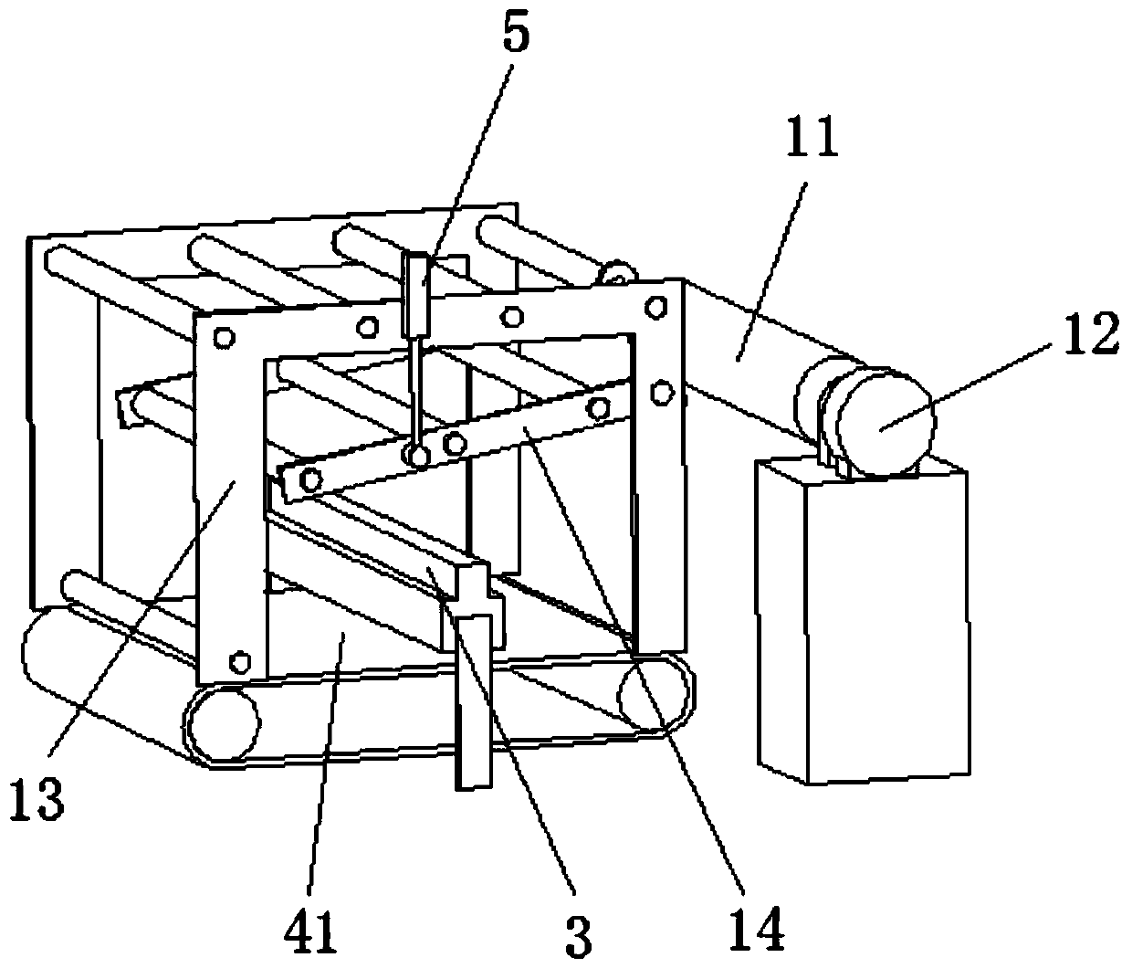 Bag-making device for automatic bag-making machine and bag-making method thereof