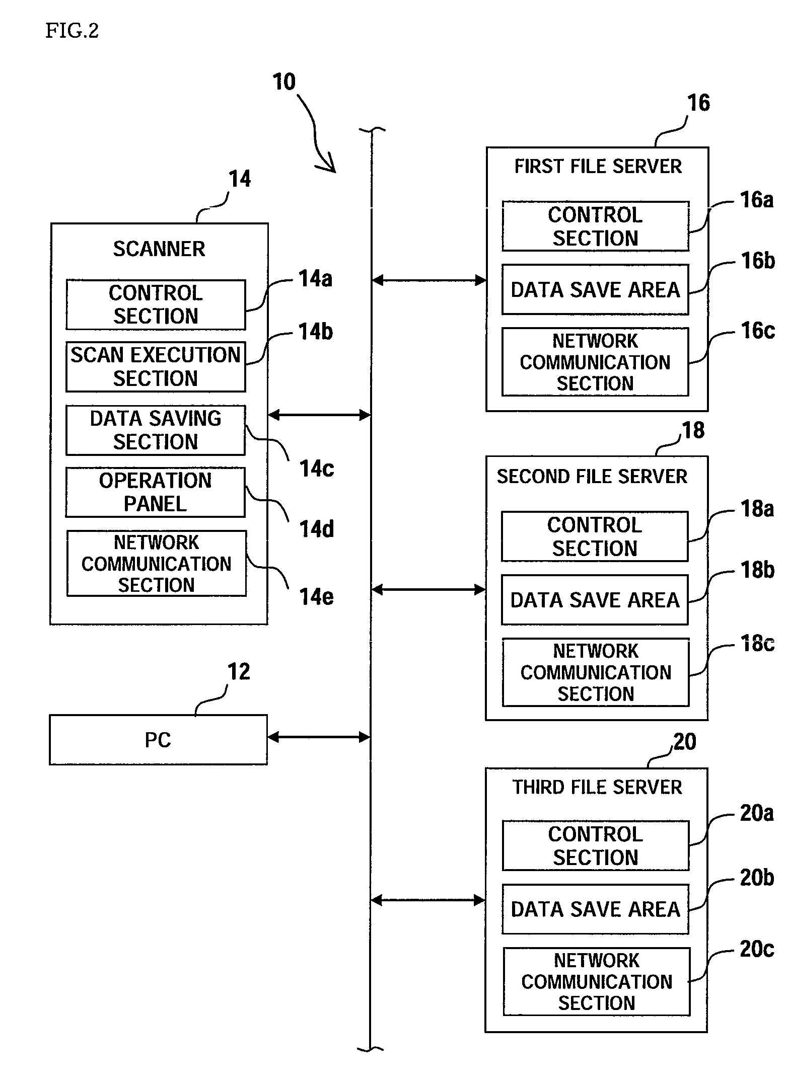 Network file processing system for sending multicast acceptance requests for transmission of image data via a network