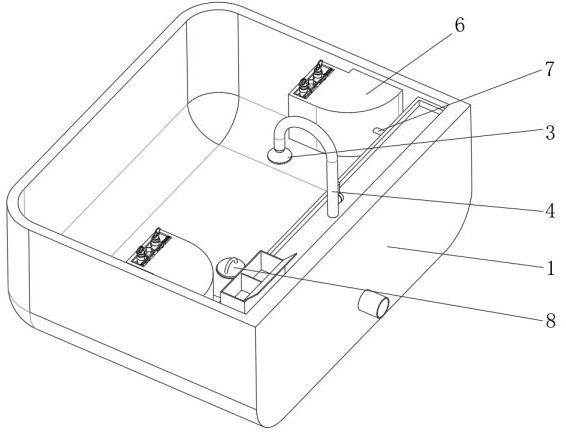 Adjustable wash basin for medical disinfection and use method thereof