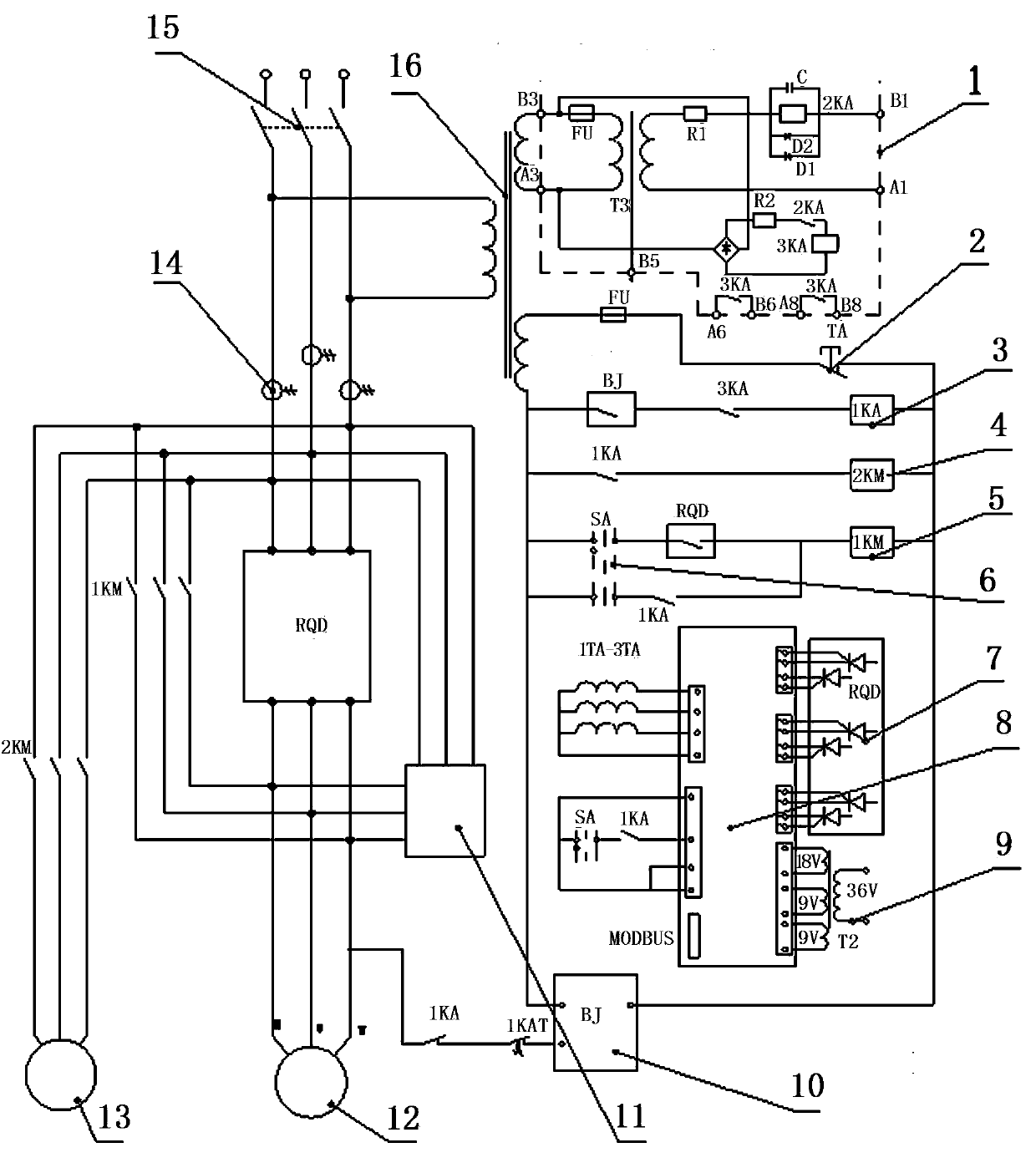 Mining plate-scraper control system and control method thereof