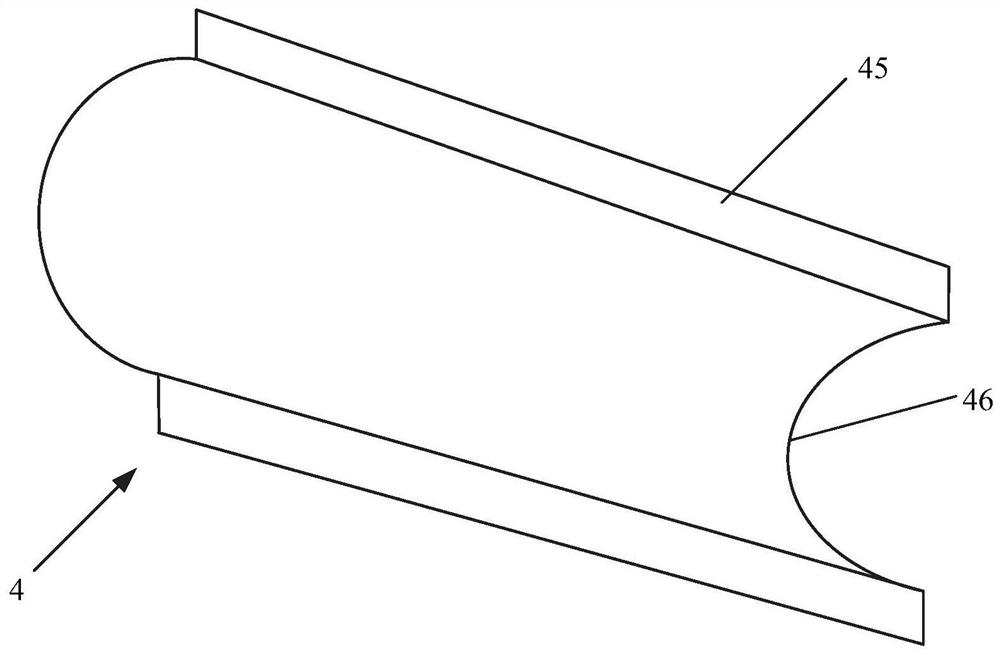 Aircraft bird strike leading edge and support body for aircraft bird strike leading edge