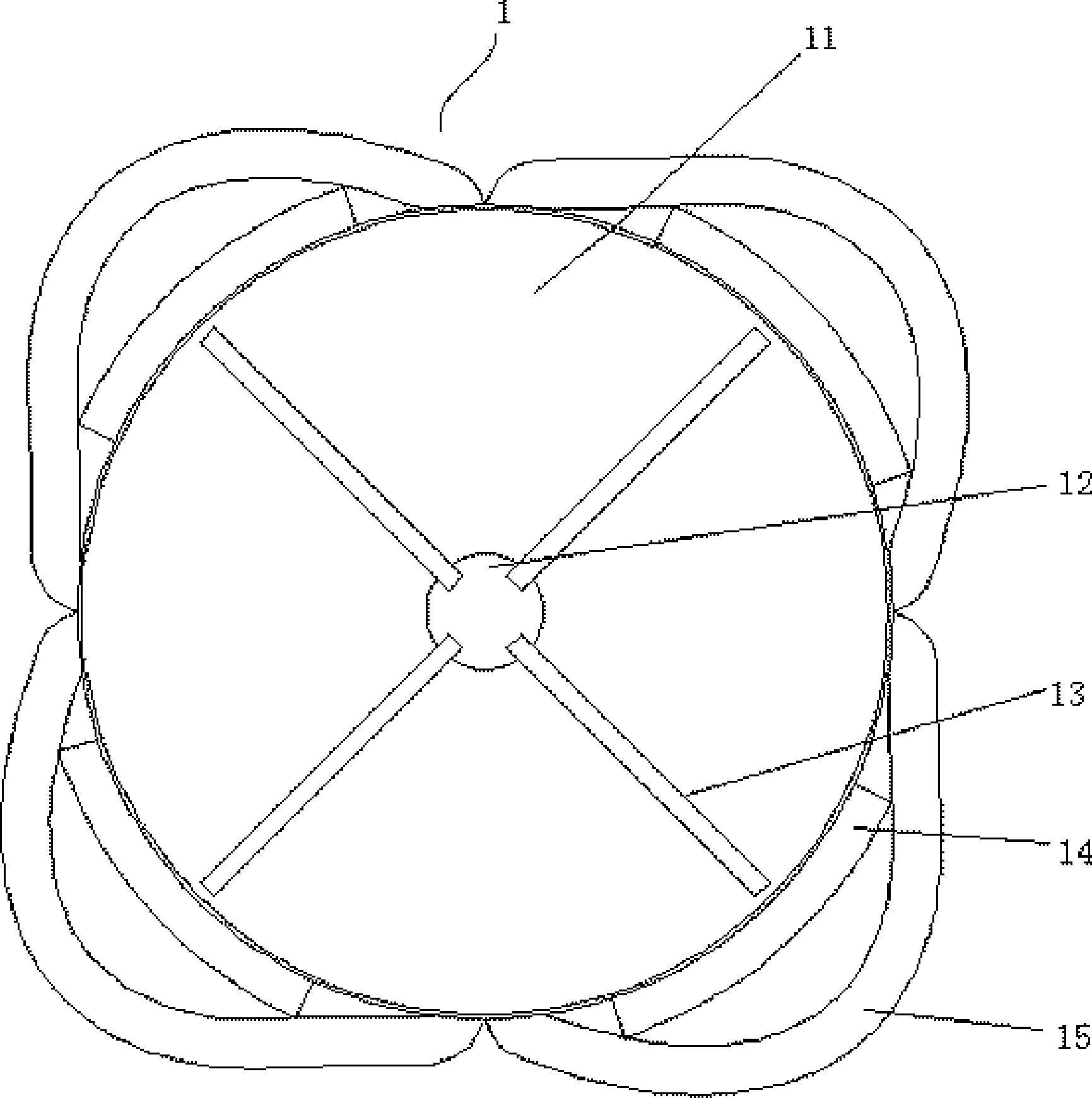 CPU (central processing unit) cooling device of computer