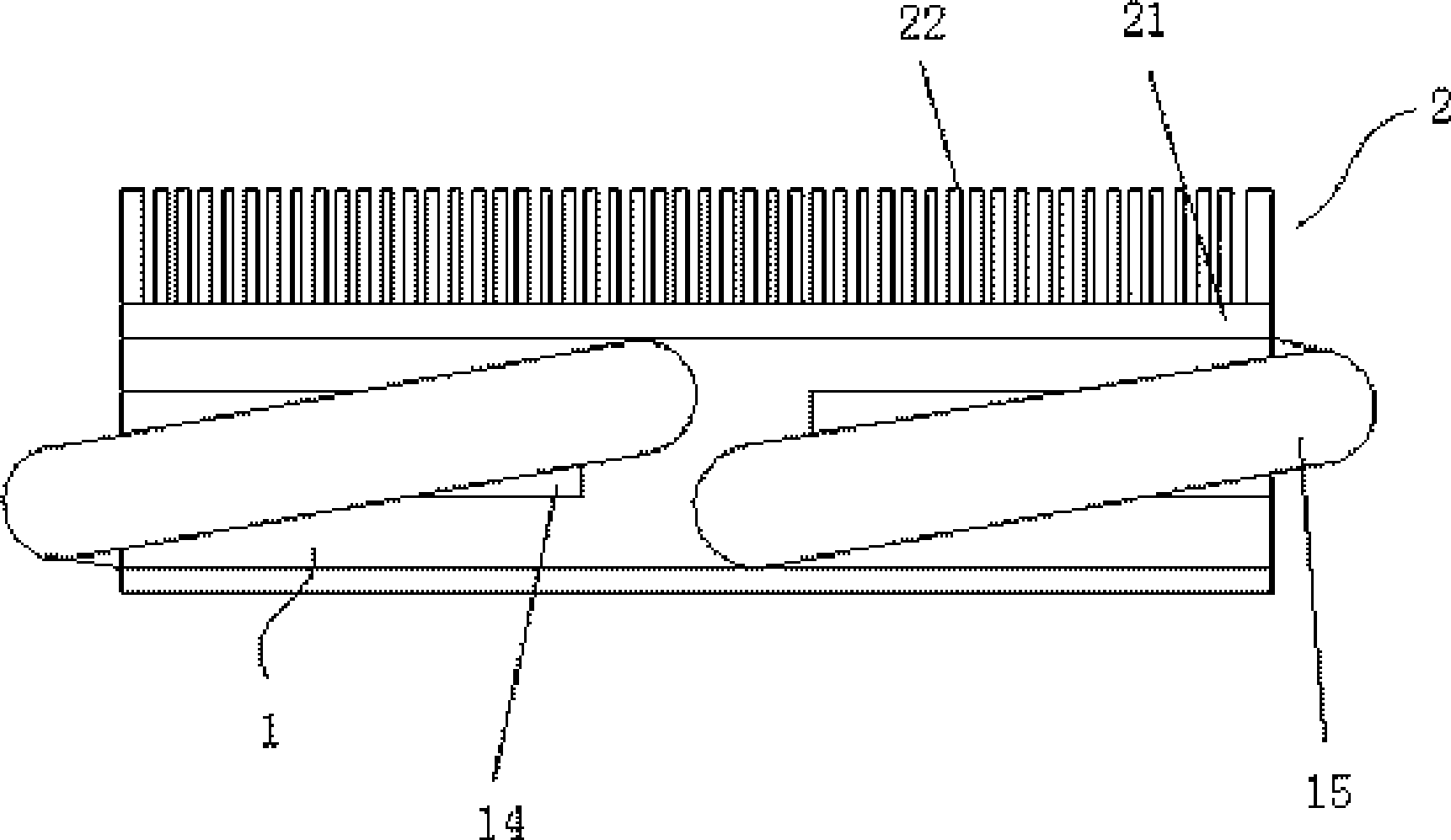 CPU (central processing unit) cooling device of computer