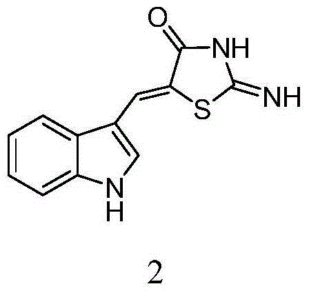 5-(1H-indolyl-3-methylene)-1,3-thiazolidinyl-4-one derivatives, and synthesis method and application thereof