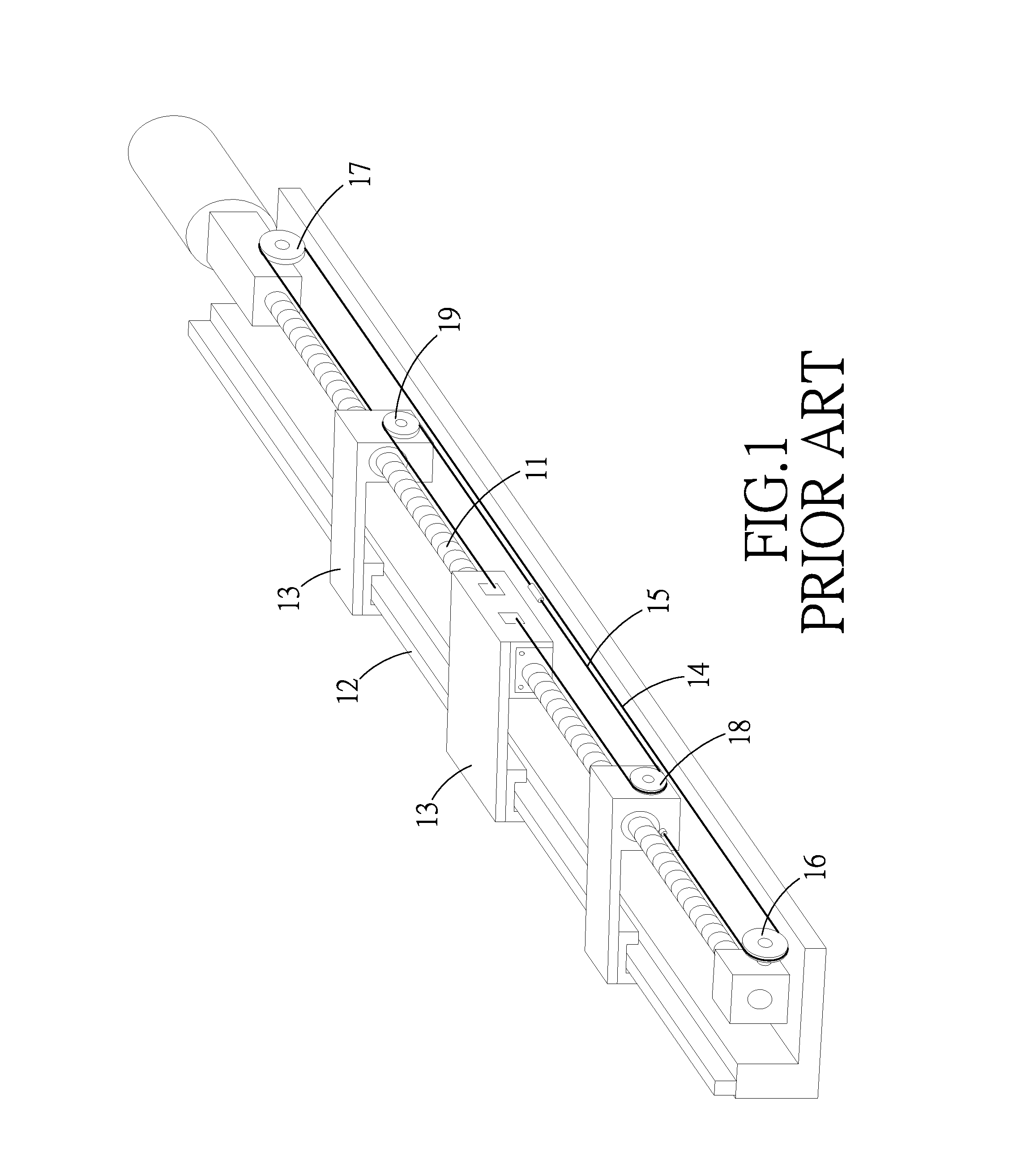 Linear Module with a Support Device