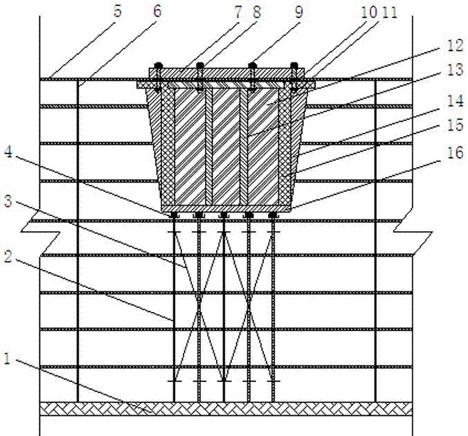 A construction method of large-scale steel structure embedded parts in dense reinforcement area