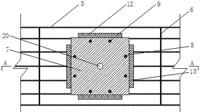 A construction method of large-scale steel structure embedded parts in dense reinforcement area