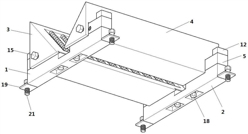 A chamfering jig and installation structure for a surface grinder