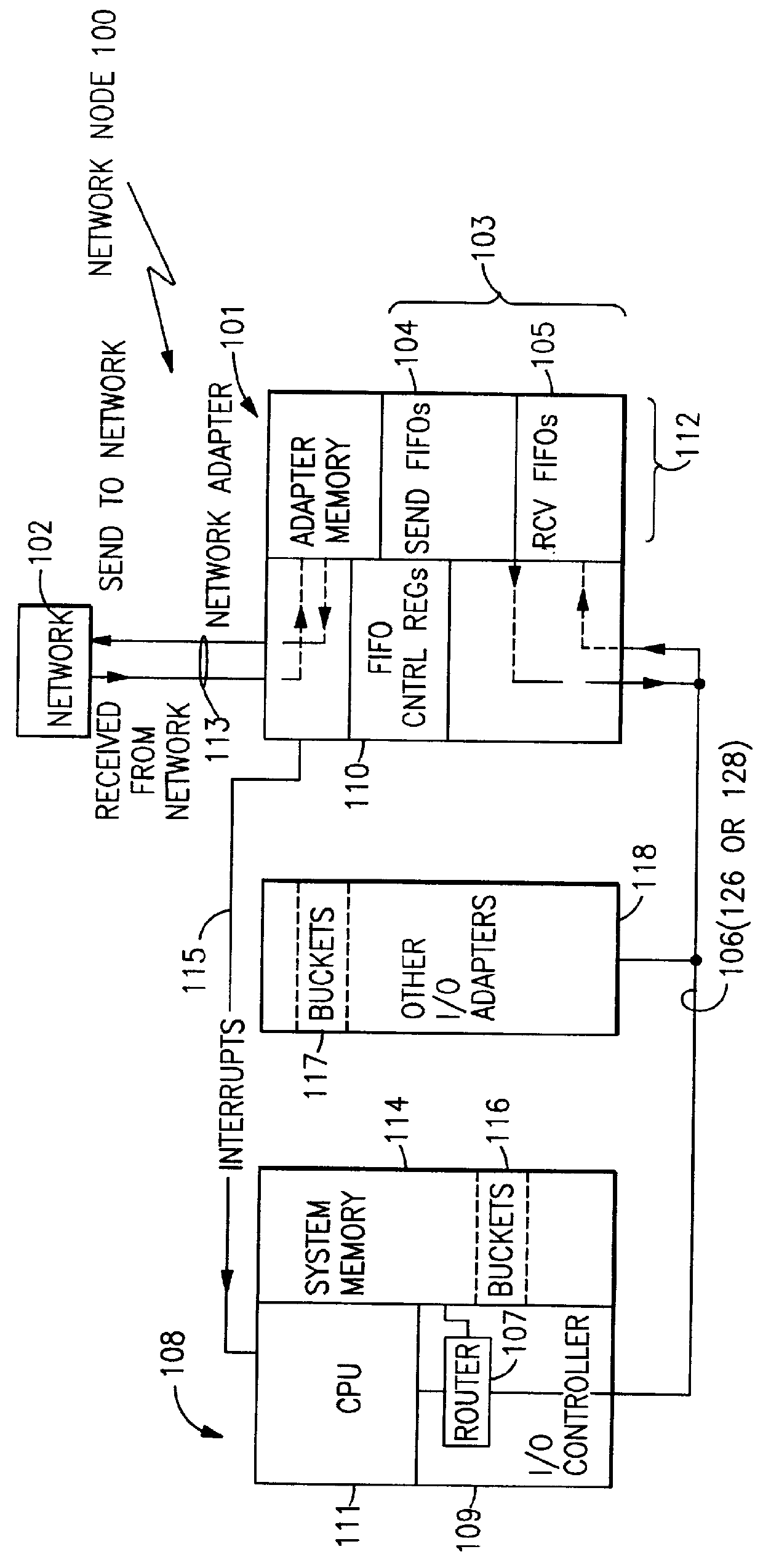 Multi-tasking adapter for parallel network applications