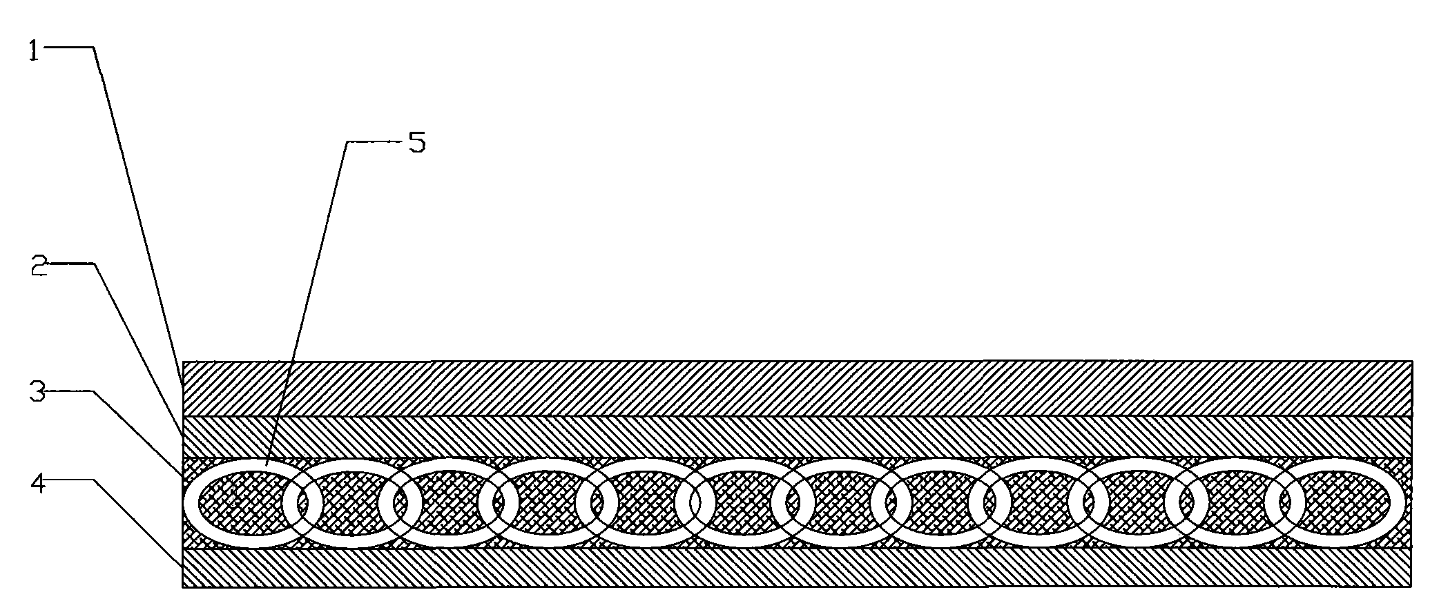 Firing resistant conveying belt for metal screen and method for producing same