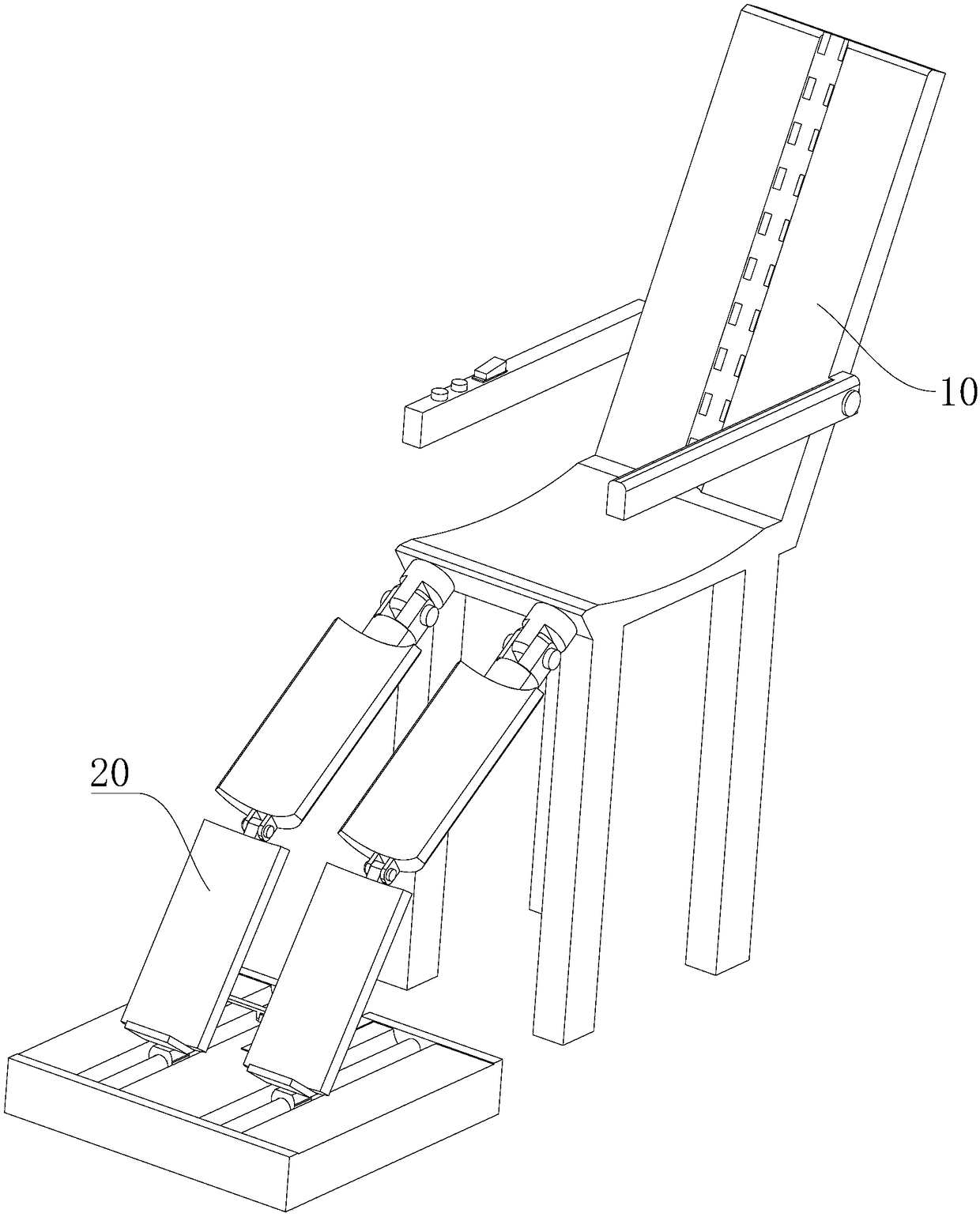 Leg rehabilitation physical therapy device for orthopedic treatment