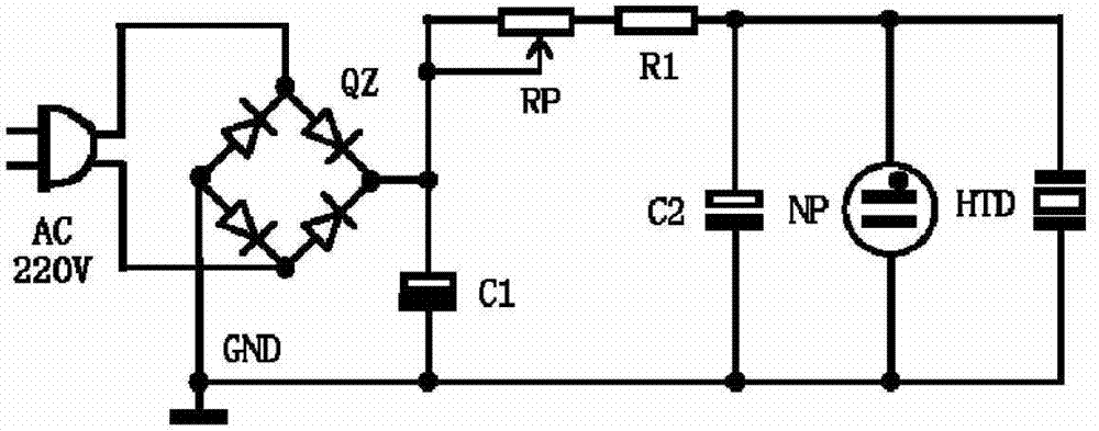 Micro-power-consumption timing acousto-optic hypnotizing device