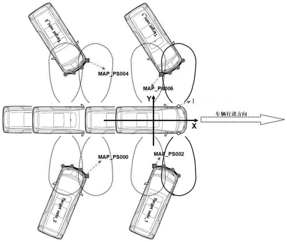 Parking space line-free inclined parking space detection method, parking method and parking system