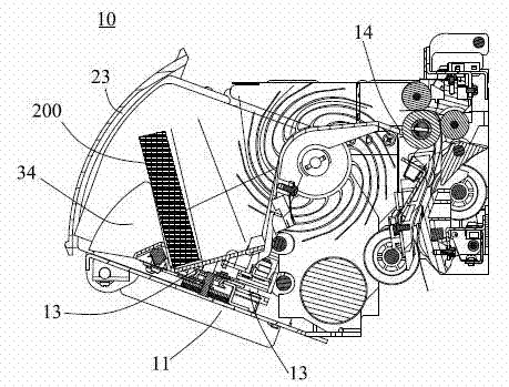 Bank note discharging equipment