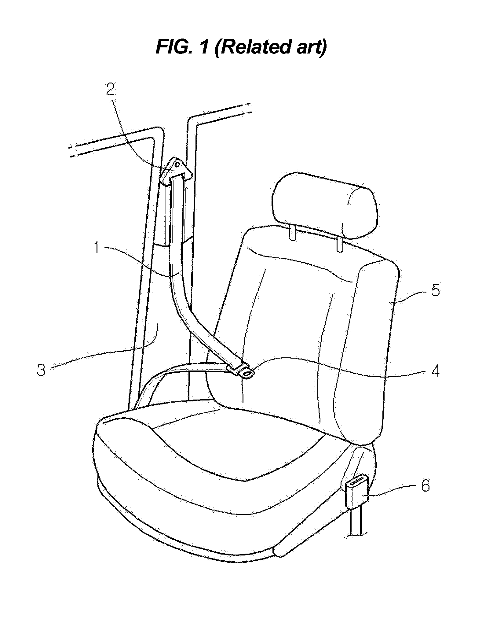 Apparatus for mounting seat belt to vehicle body