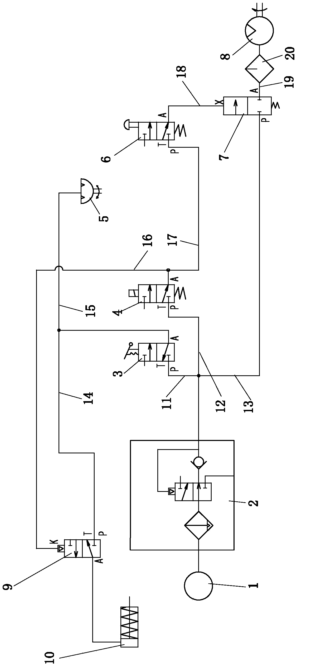 Explosion-proof vehicle start-up and flame-out air circuit system and control method thereof