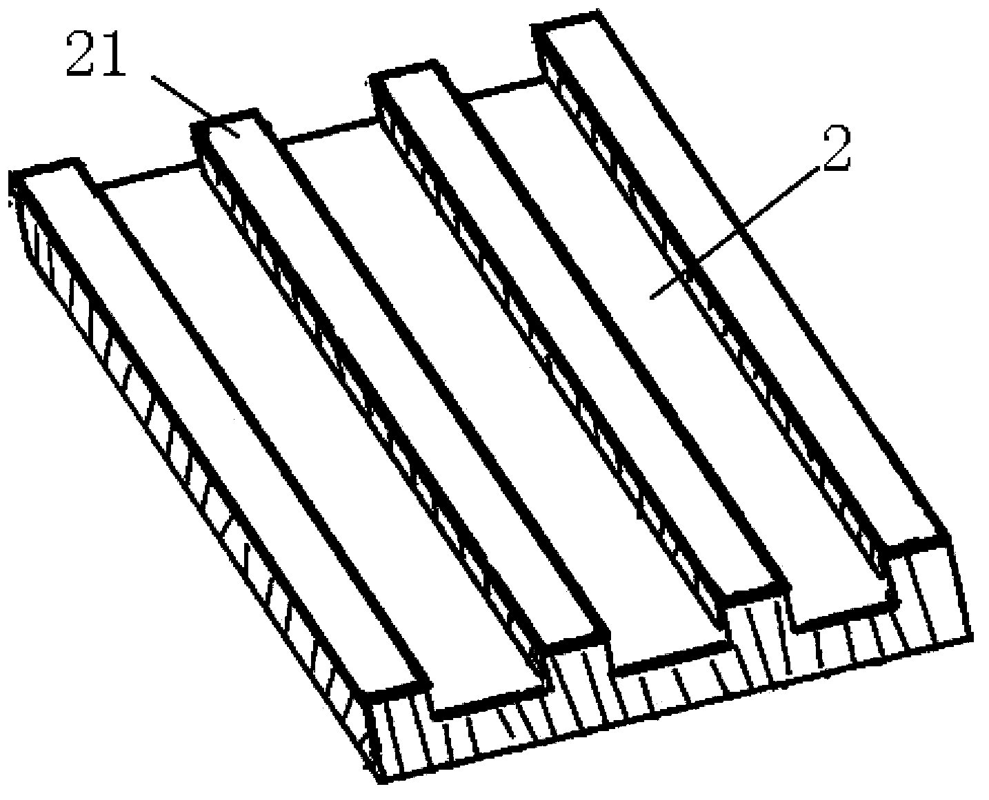 Ceramic flat membrane supporting body and production method thereof