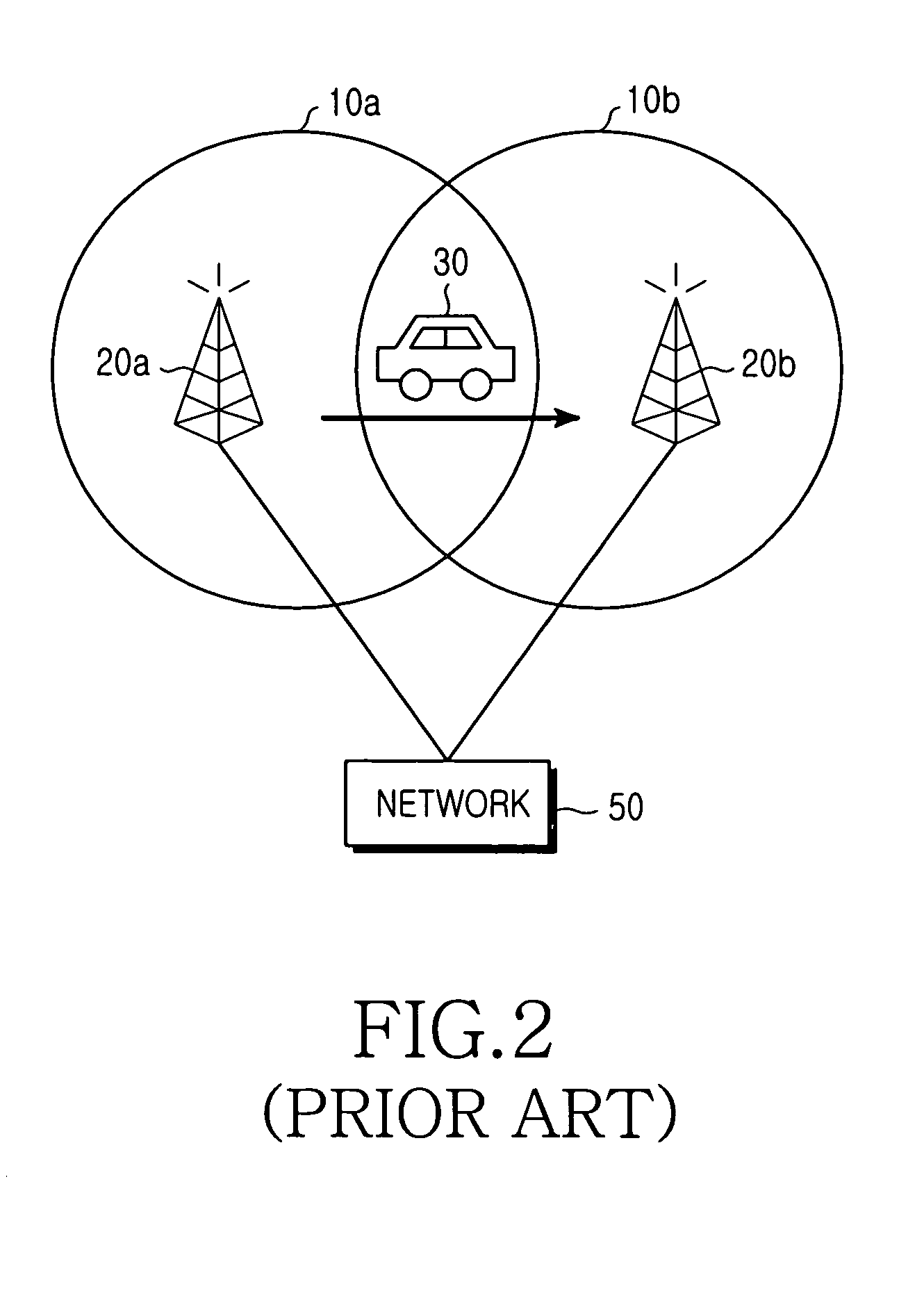 Method of providing a fast downlink service in a hard handover in a cellular communication system