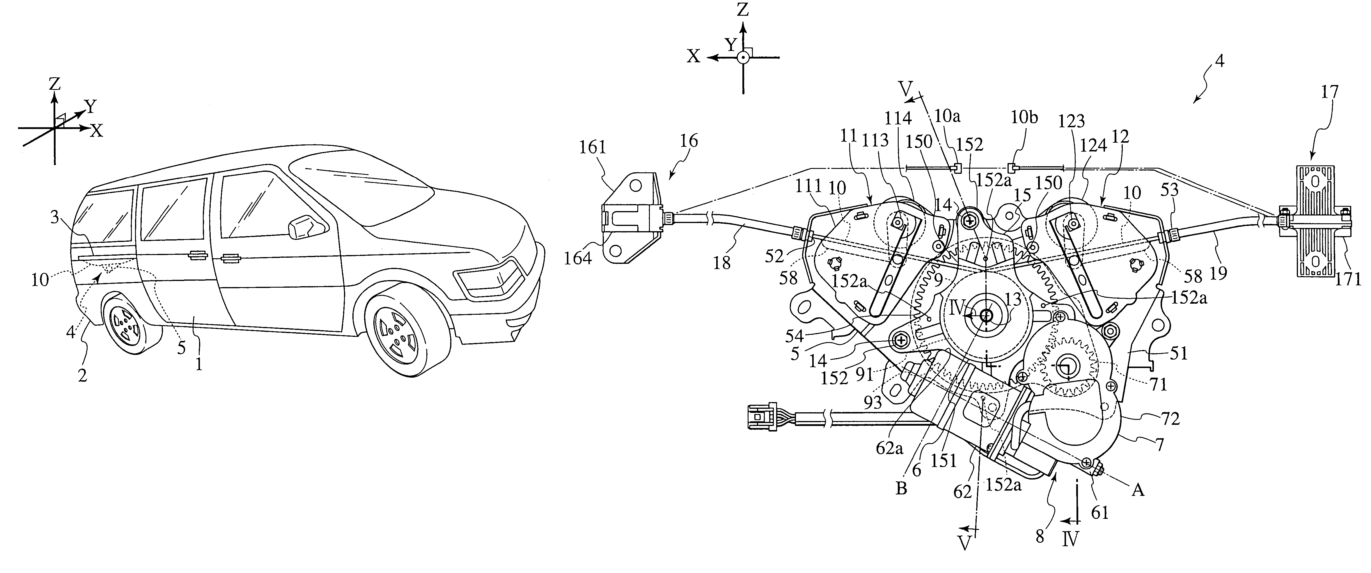 Tension controller and opening-and-closing device for vehicle having the same