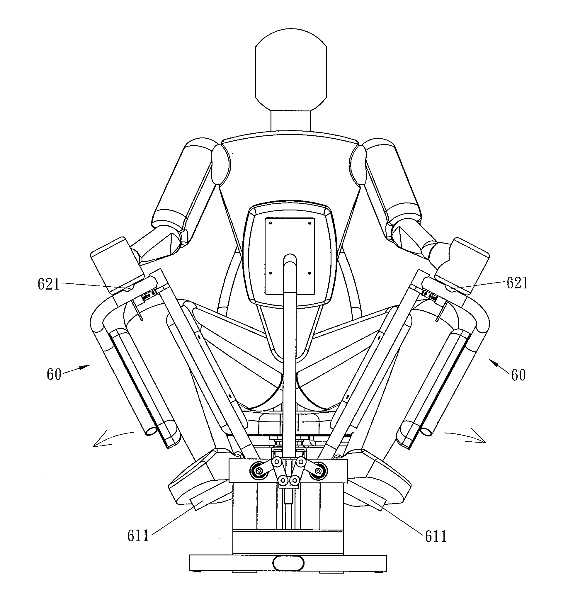 Rehabilitation Exercising Equipment that can Extend a User's Arms and Legs