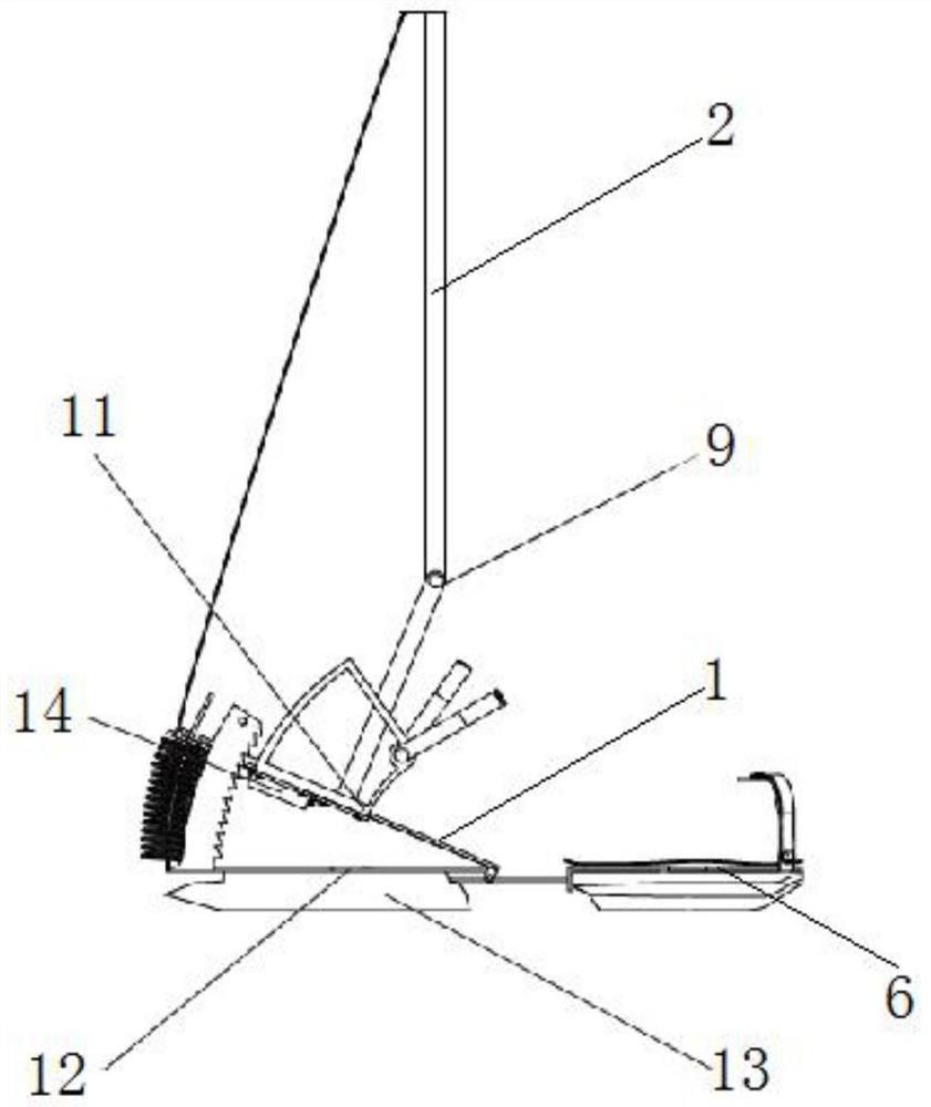 A power-assisted mechanical leg with a multi-stage energy lock mechanism