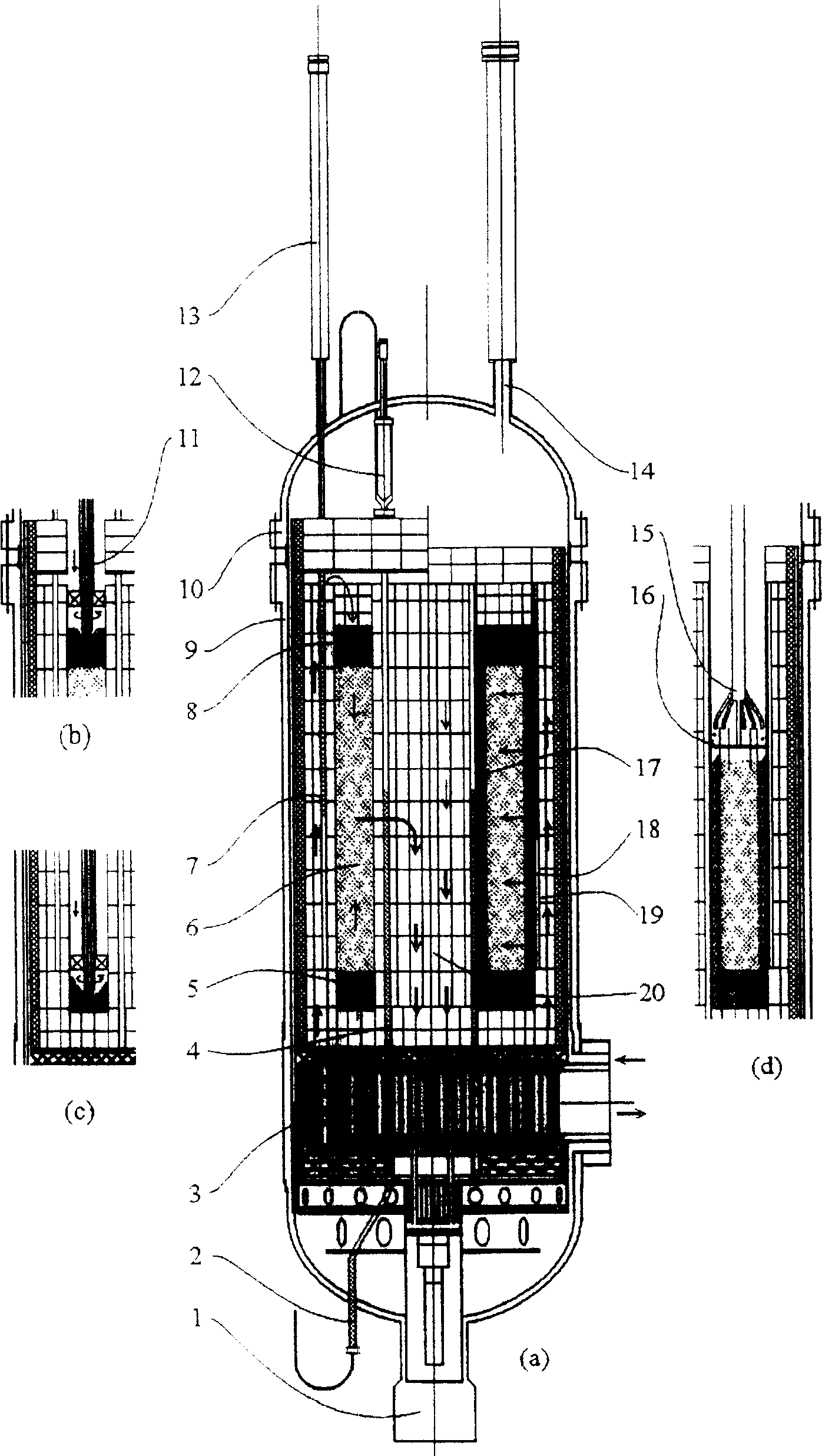 Regular bed modular high temperature gas cooled reactor and its fuel sphere disposal method