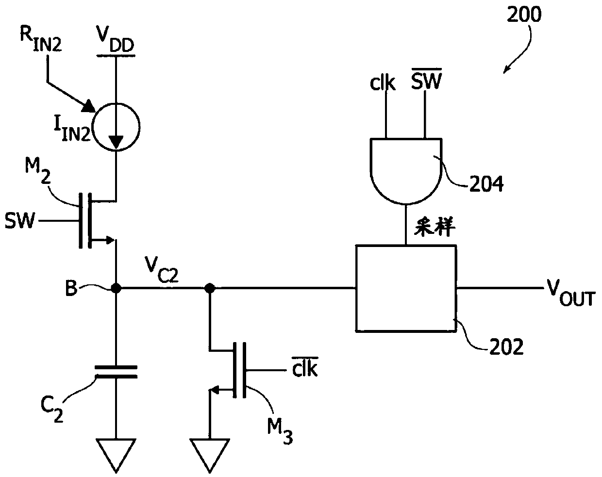 Multiplier circuit, corresponding device and method