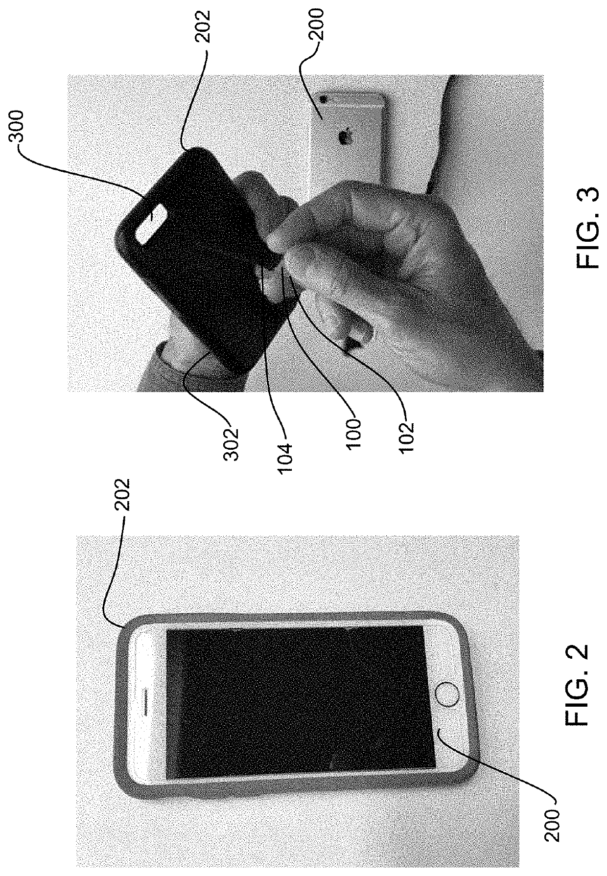 Mobile device elastomeric support strap with visibly identifiable expandable logo imprints