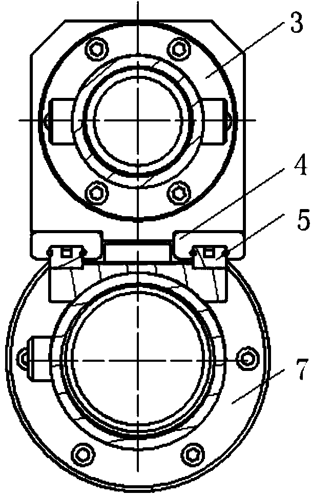 Ultrasonic detection device for circumferential weld of bottom head of reactor pressure vessel