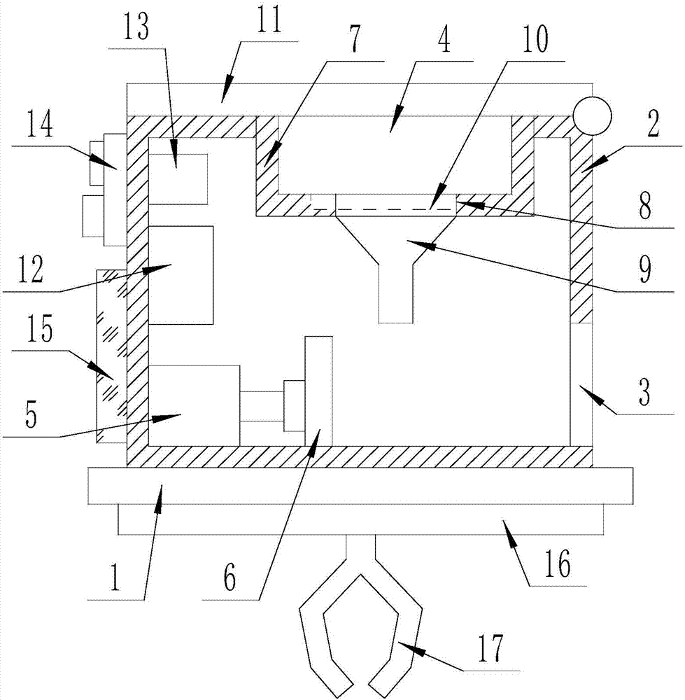 Automatic fish food spreading device