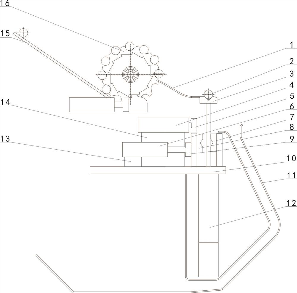 Automatic clamping device used during crystal bar processing