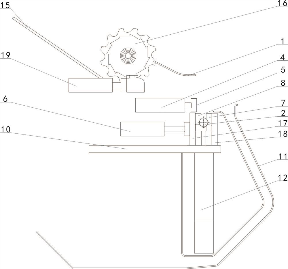 Automatic clamping device used during crystal bar processing