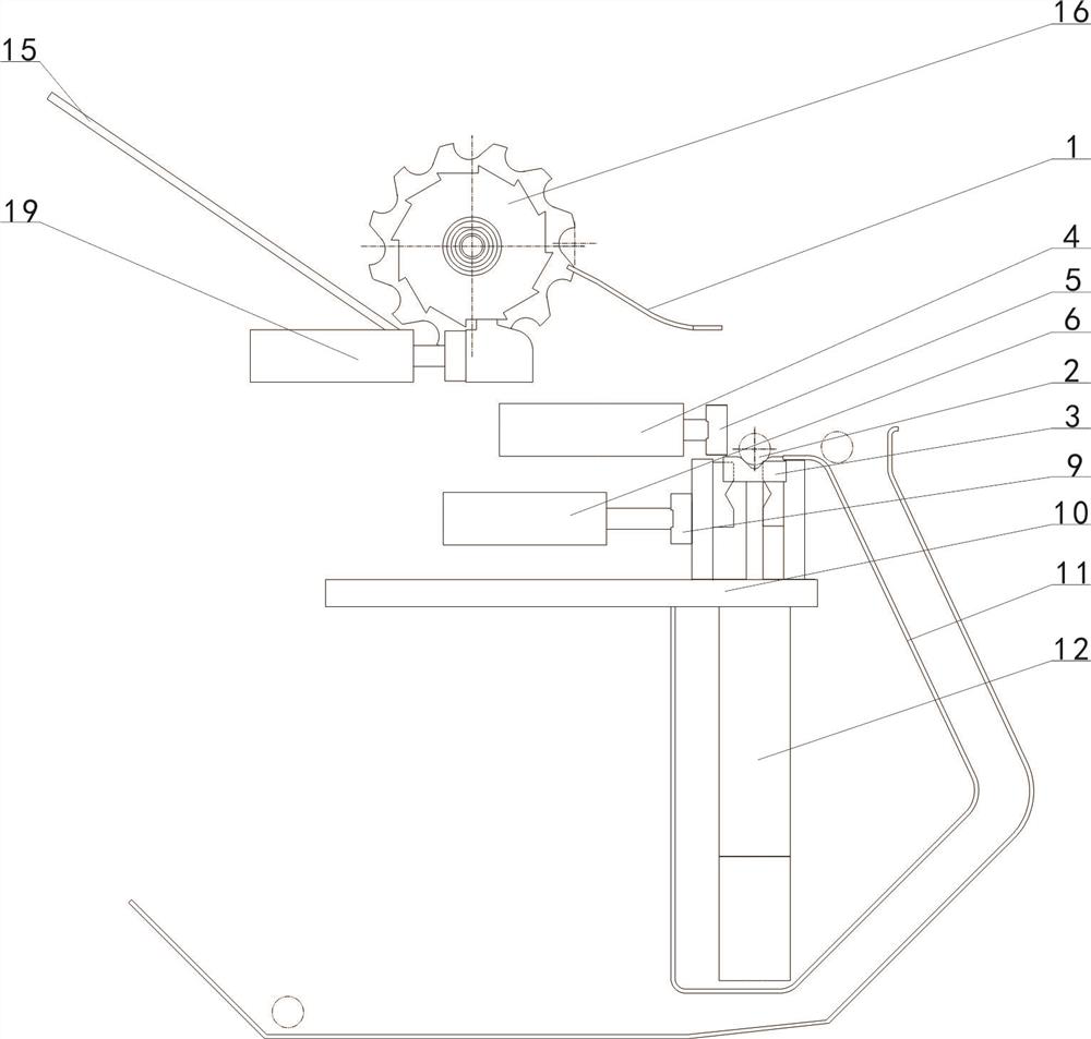 Automatic clamping device used during crystal bar processing