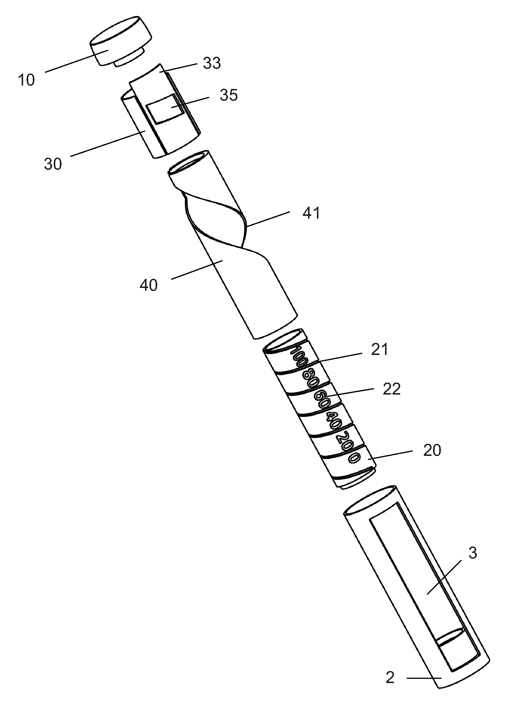 Injection Device with a Sliding Scale