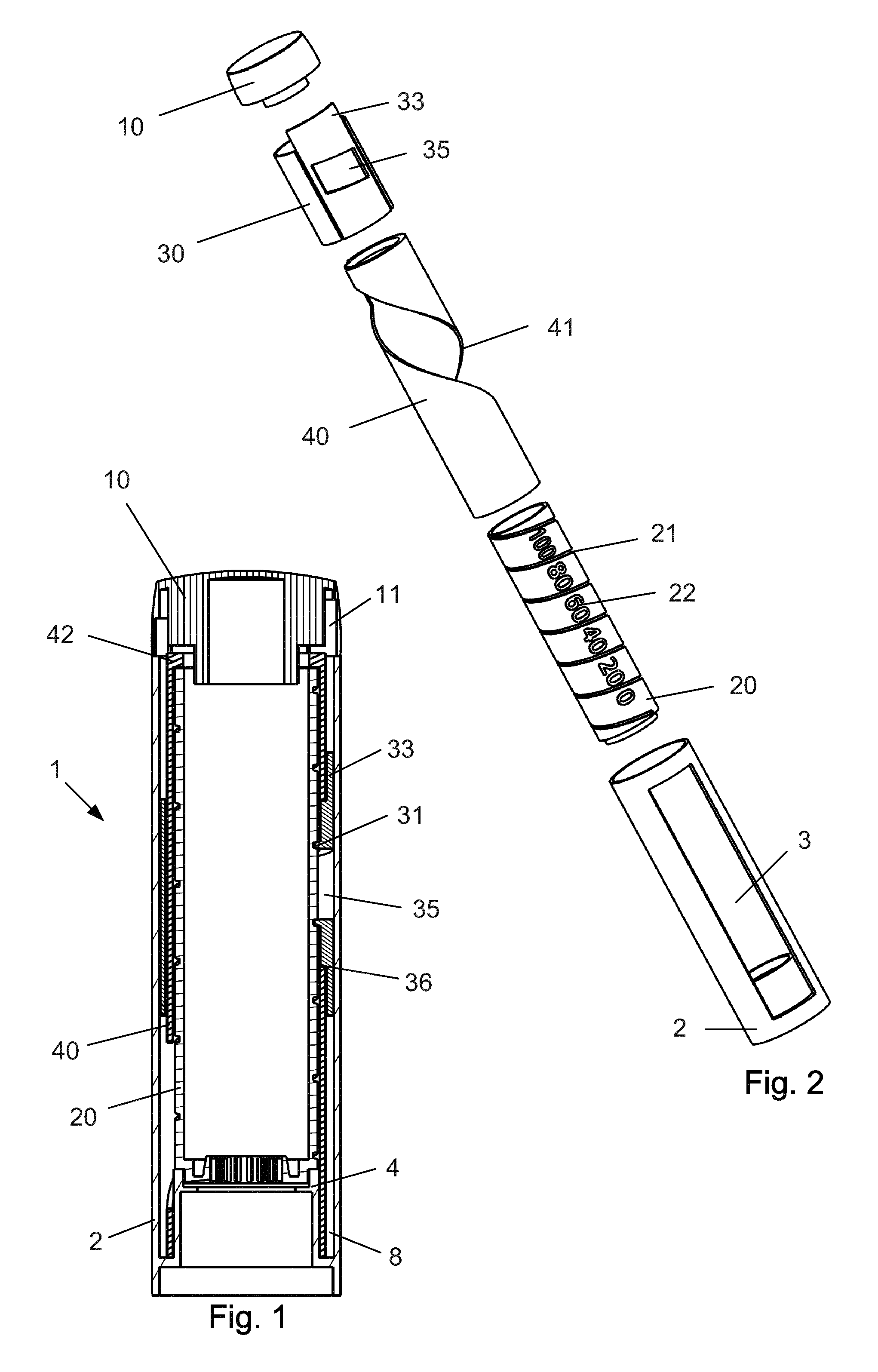 Injection Device with a Sliding Scale