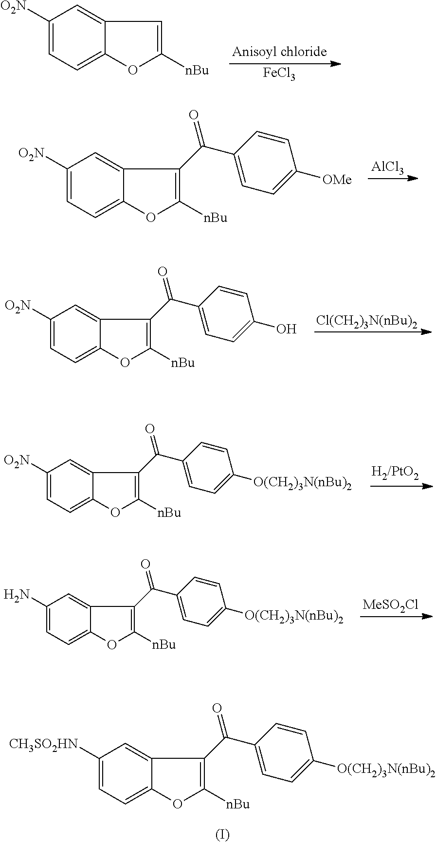 Process for the preparation of dronedarone by oxidation of a sulphenyl group