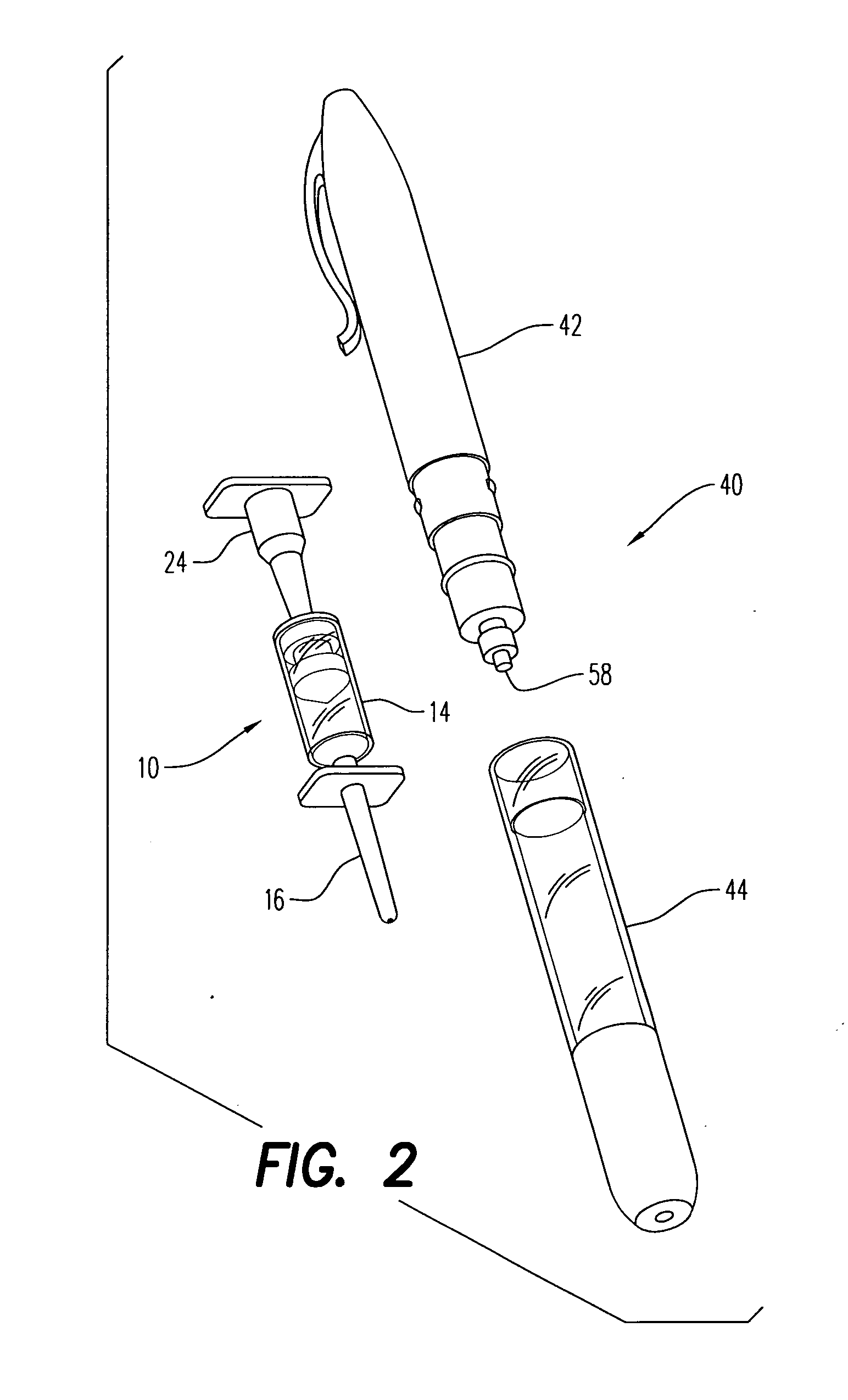 Breech loaded fixed needle syringe and automatic injection device having the same
