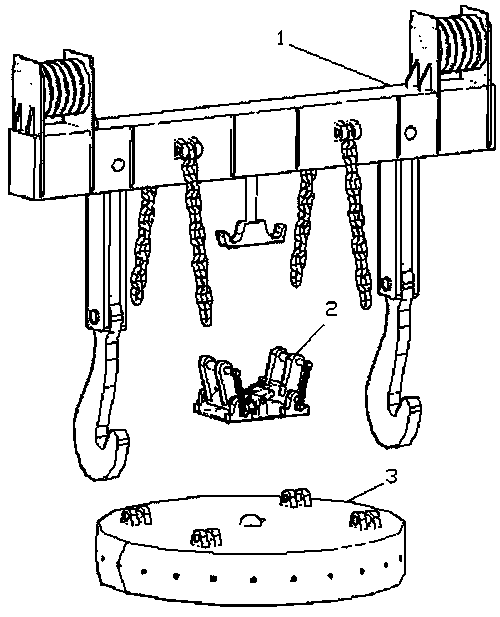 A steel ladle insulation hoisting sling