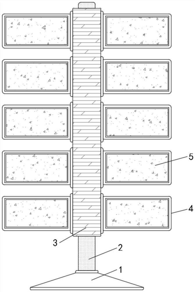 Anti-extrusion storage rack based on electronic commerce commodities