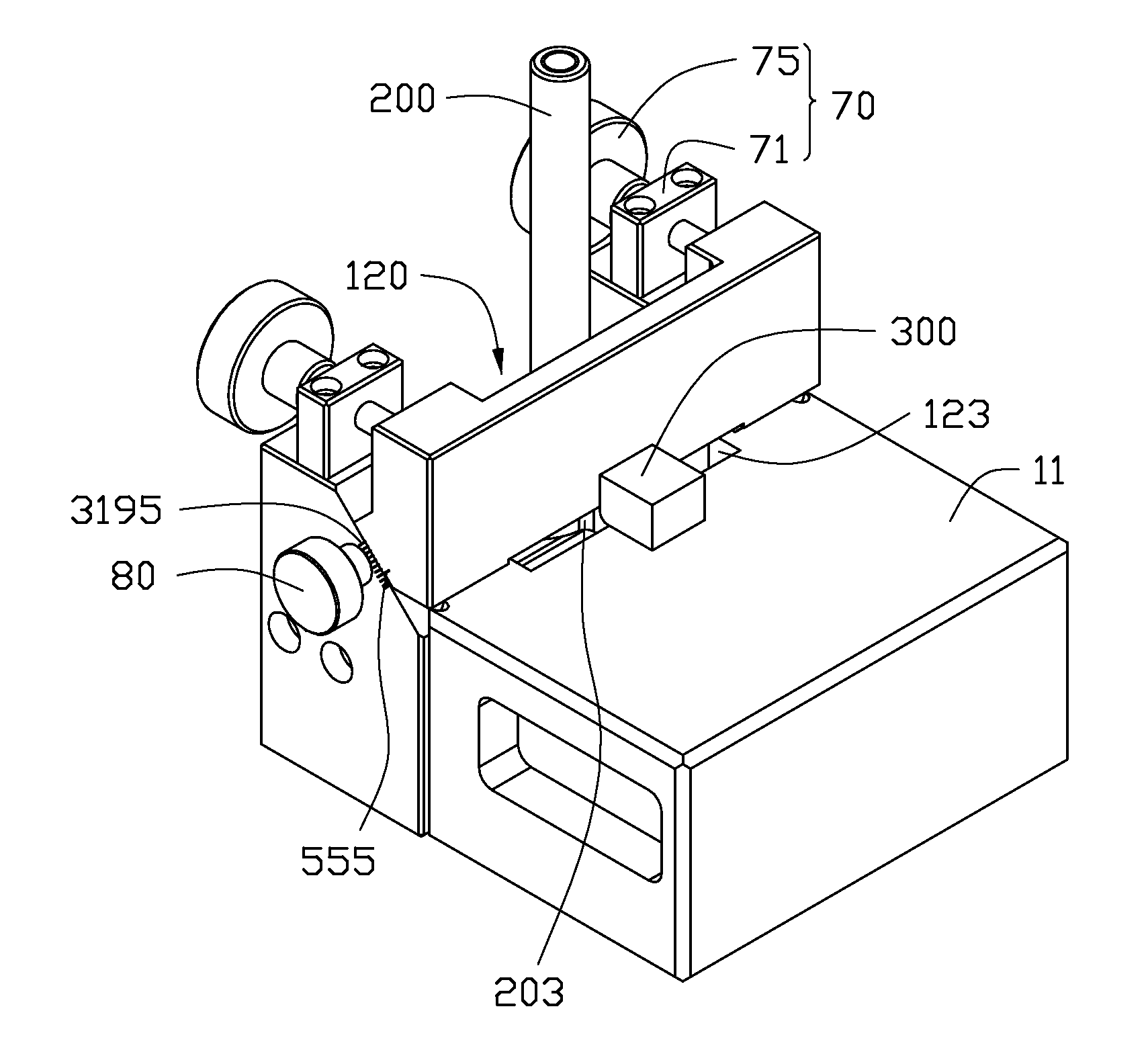 Arc surface milling assistant processing device