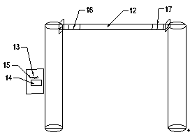 Telescopic fixture equipment rack for mechanical part machining